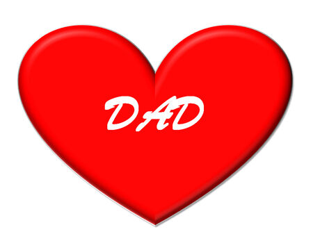 the red hearth picture for present love dadの写真素材