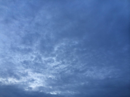 The gloomy sky in the evining