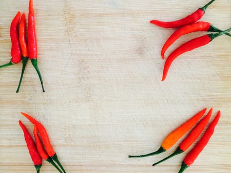 Peppers or chilly for food cooking in kitchenの素材