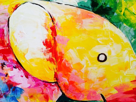 The art from color drawing in galleryの素材