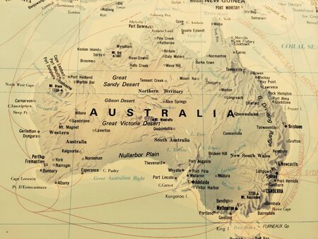 Australia map background