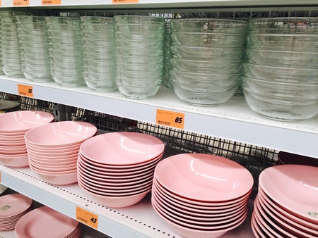 Kitchen equipment in supermarketの素材