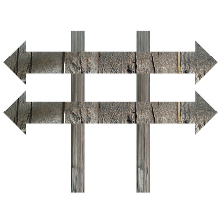 arrows street signs blank for input wording