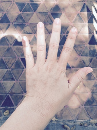 open the palm of the handの素材