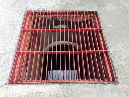 Grill off the drain In the industrial systemの素材