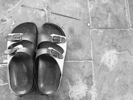 vintage or old shoes, travel and freedom conceptの素材