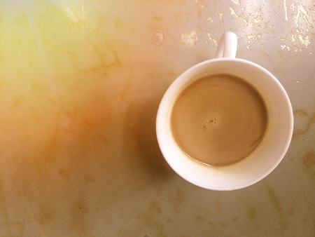 top view of Morning coffee
