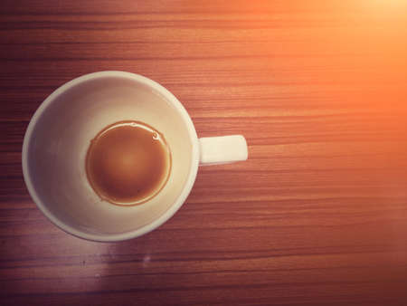 black coffee cup with sunlightの素材