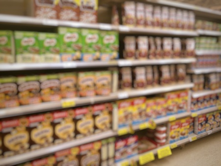 blur photo of supermarket background, business concept