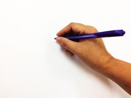 The pen handles can be used for various presentations with a white background and copy space.