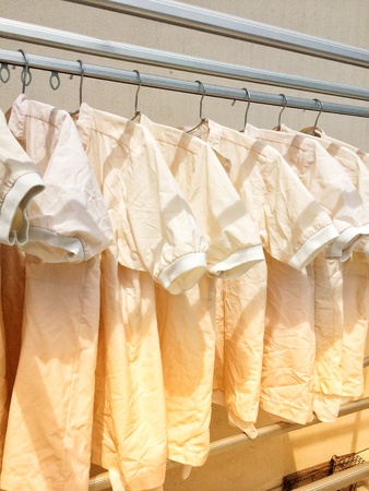 dry clothes in the sun, Laundry Service conceptの素材