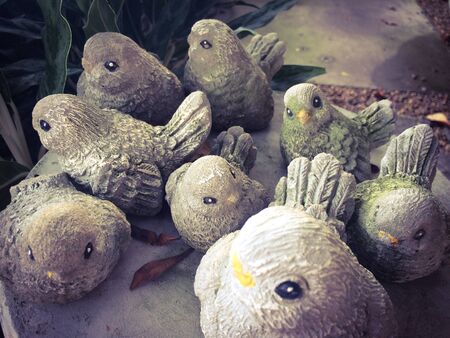 Doll garden pottery, home garden decoration conceptの素材