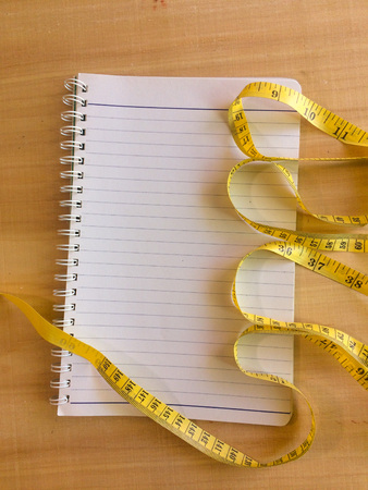 blank notbook on working desk with copy space for create job or education or anything if you wantの写真素材