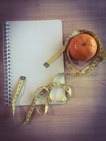 blank notbook on working desk with copy space for create job or education or anything if you wantの写真素材