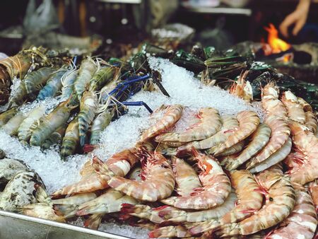 close up seafood set,cuisine and food travel conceptの写真素材