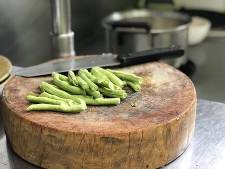 Chopping boards and knives, kitchen equipment
