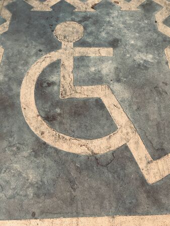 Parking symbol for disabled peopleの写真素材