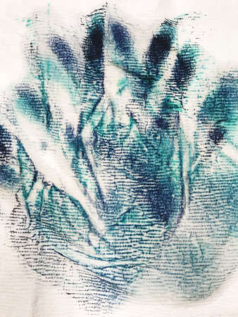 Coloring picture messed up on toilet paper, texture pattern backgroundの写真素材