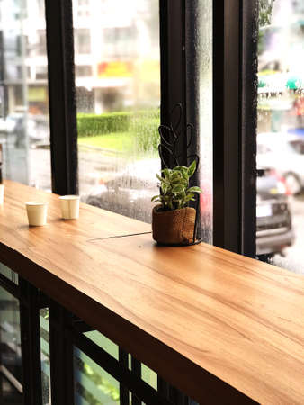 Coffee Shop atmosphere, relax at coffee shop concept or other