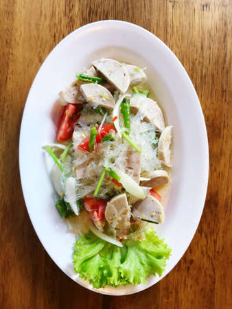 Glass Noodle spicy Salad (Yum Woon Sen), food for health conscious peopleの写真素材