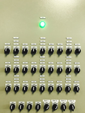 Industrial machinery and equipment control buttons