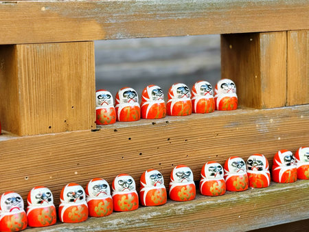 Katsuo-ji Temple in Minoh, Osaka, is known as the âTemple of Victory.âの写真素材