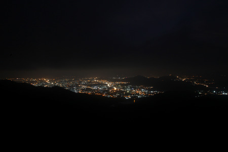 City night from the view point on top of mountain ,Mumbai indiaの写真素材