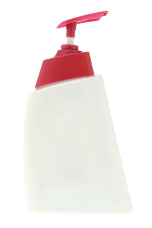 Composition with plastic bottles of body care and beauty productsの写真素材