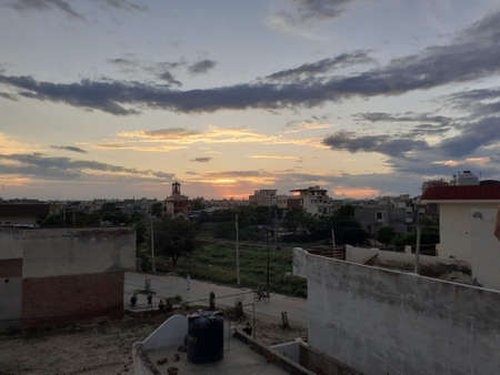 A view of a building. High quality photoの写真素材