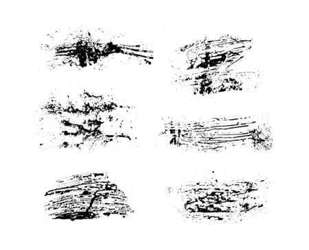 diffrent brushes set of grunge vectorのイラスト素材