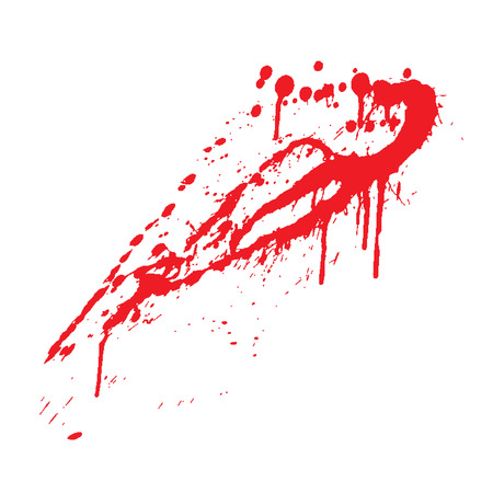 blood splatter ,vector illustrationのイラスト素材
