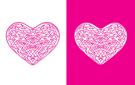 Twelve beautiful hearts for vector illustrationのイラスト素材