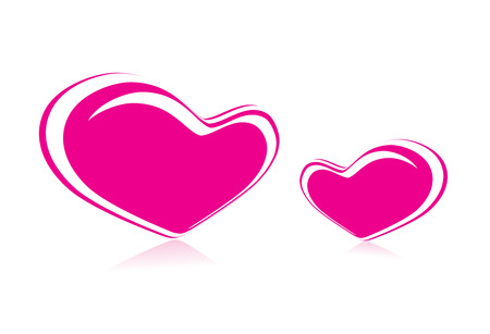 Valentines day hearts background  のイラスト素材