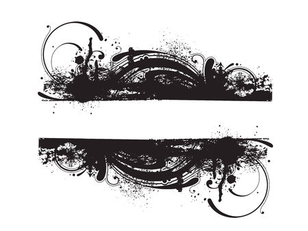 Floral grunge background for sample text  のイラスト素材