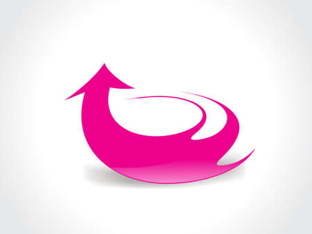 abstract red arrow background のイラスト素材