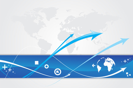 abstract arrow background with white wave line.のイラスト素材