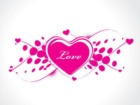 Valentine Day halftone wave line background with heartのイラスト素材