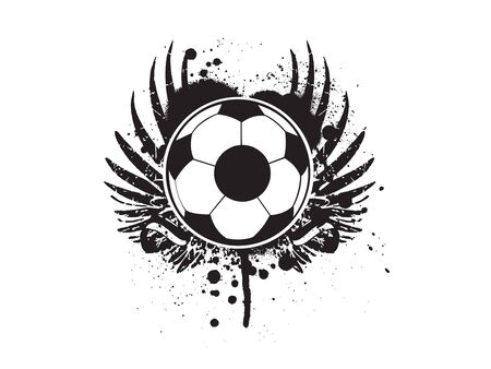 grunge soccer Footballのイラスト素材