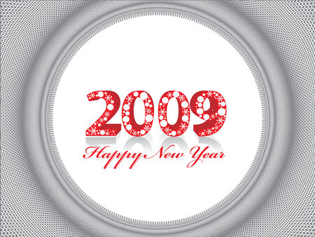 2009 wave element for design - New Year backgroundのイラスト素材