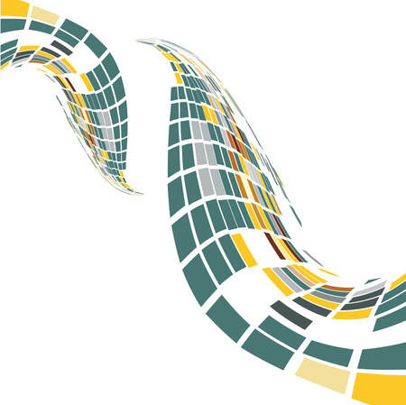 abstract mosaic vector compositionのイラスト素材