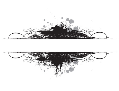 Grunge banners with place for your text. for more banner of this type please visit my galleryのイラスト素材