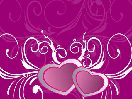 Valentines Day background with Hearts element for design, for more card of this type please visit my galleryのイラスト素材