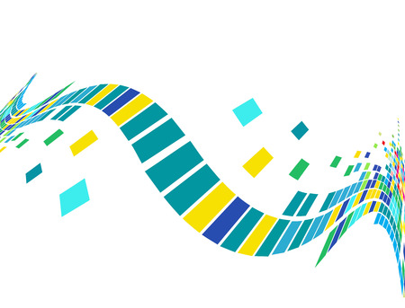 abstract mosaic vector composition with sample text backgroundのイラスト素材
