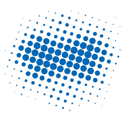Abstract wave halftone background with blue color halftoneのイラスト素材