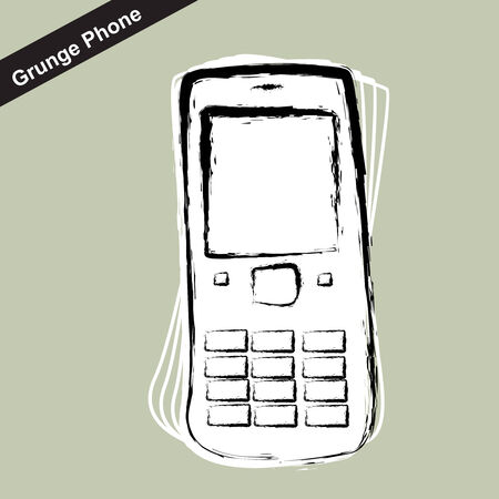 vector grunge mobile wallpaperのイラスト素材
