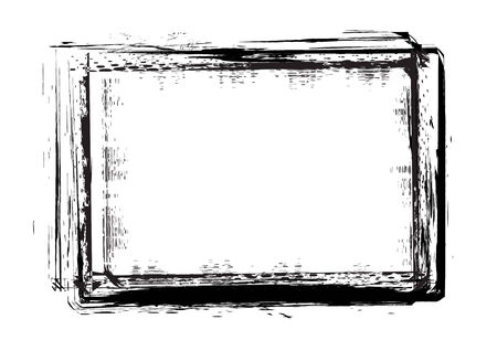 grunge frames  in vector mode with white backgroundのイラスト素材