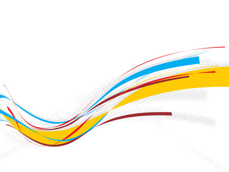 rainbow wave line with sample text backgroundのイラスト素材