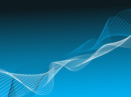 Abstract wave line background from intertwining linesのイラスト素材