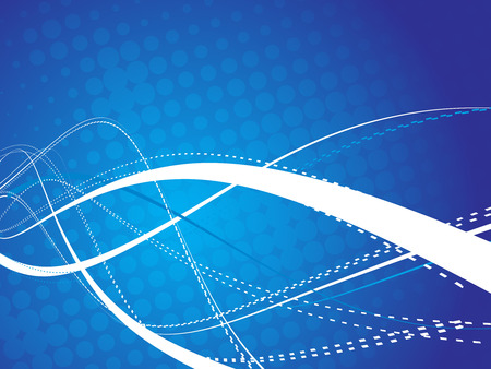 Abstract wave line background from intertwining linesのイラスト素材
