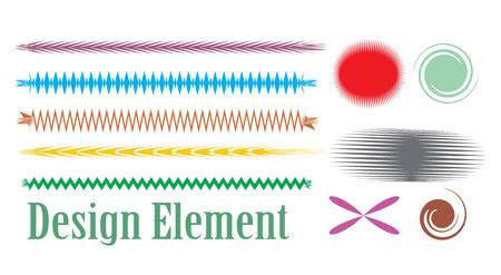 vector design elements with white backgroundのイラスト素材